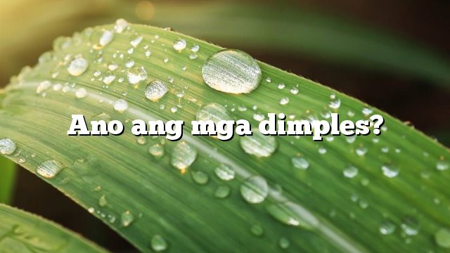 Ano ang mga dimples?