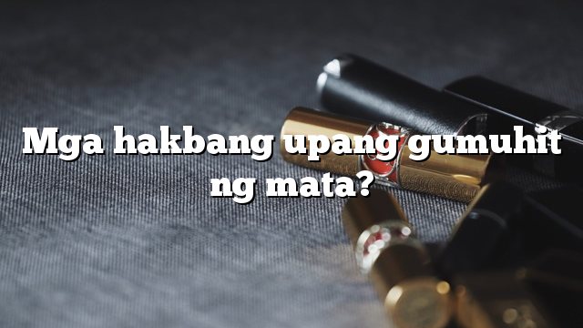 Mga hakbang upang gumuhit ng mata?