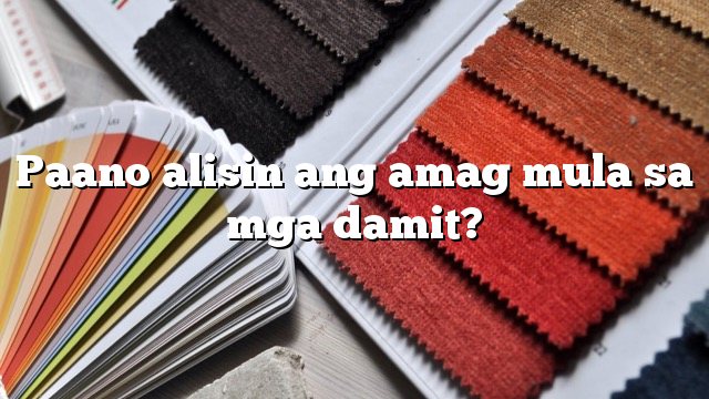 Paano alisin ang amag mula sa mga damit?