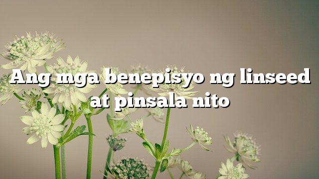 Ang mga benepisyo ng linseed at pinsala nito