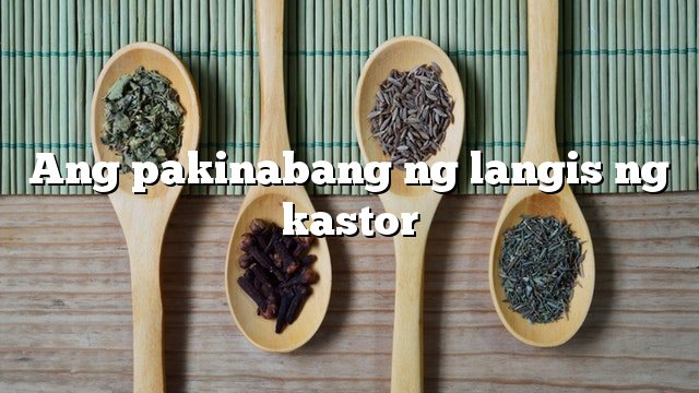 Ang pakinabang ng langis ng kastor