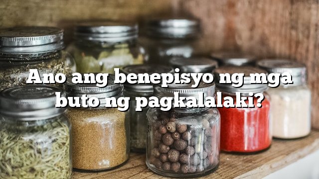 Ano ang benepisyo ng mga buto ng pagkalalaki?