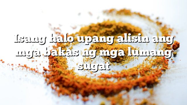 Isang halo upang alisin ang mga bakas ng mga lumang sugat