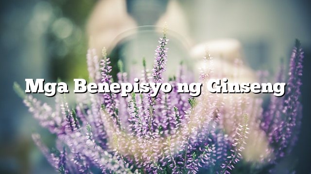 Mga Benepisyo ng Ginseng