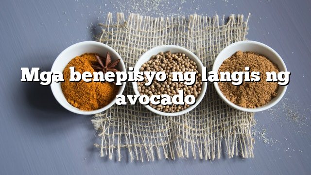 Mga benepisyo ng langis ng avocado