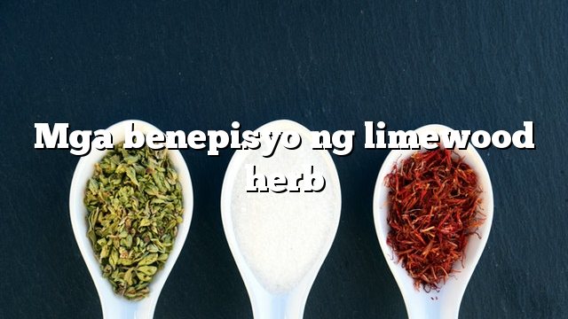 Mga benepisyo ng limewood herb