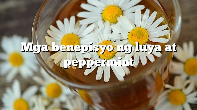 Mga benepisyo ng luya at peppermint