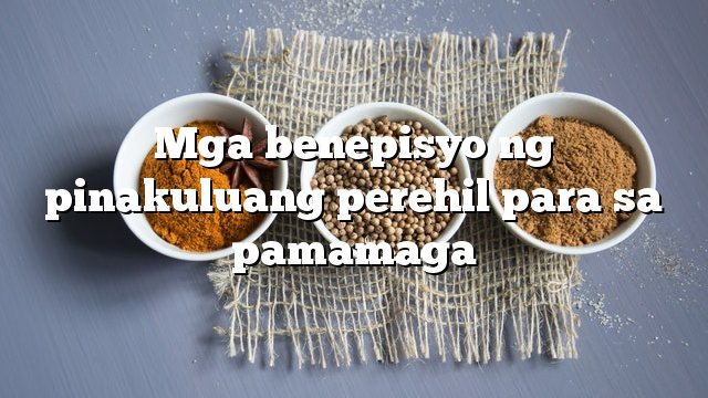 Mga benepisyo ng pinakuluang perehil para sa pamamaga