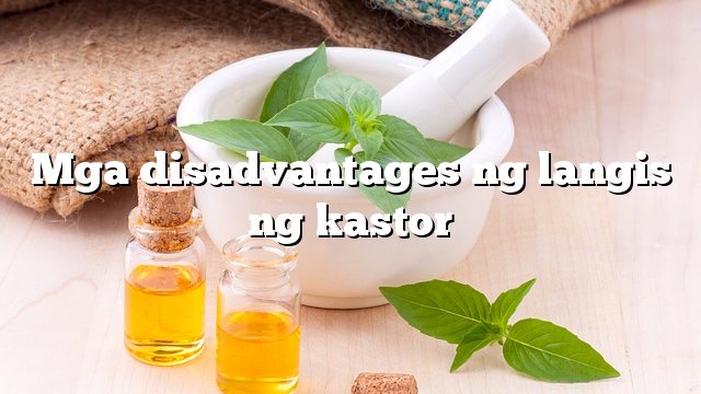 Mga disadvantages ng langis ng kastor