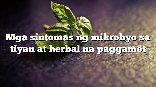 Mga sintomas ng mikrobyo sa tiyan at herbal na paggamot